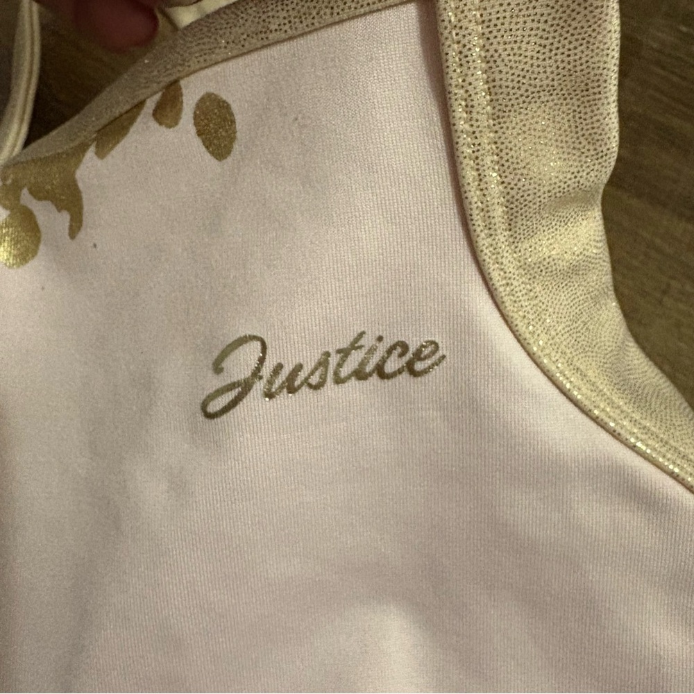 Children’s Justice Pink and Gold Leotard Size Small 7/8 - Picture 3 of 6